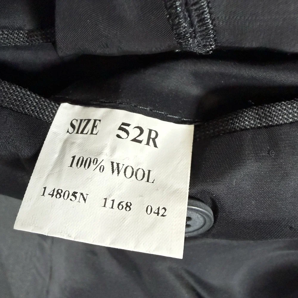 Jos A Bank Blazer Men's 52R Black Wool‎ Two Button Travelers Collection Jacket